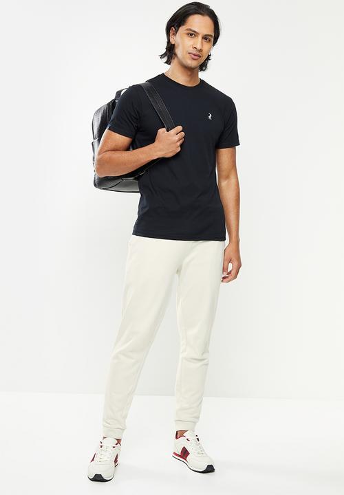POLO - Men cuffed fleece jogger - ecru