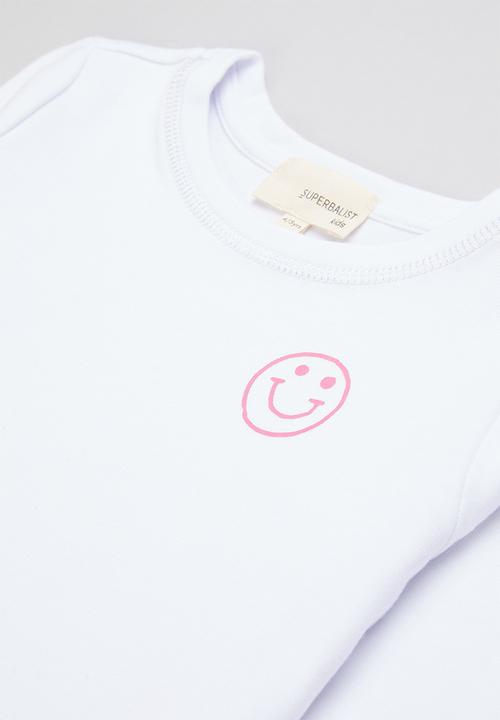 Superbalist Kids - Girls pj set - pink & white