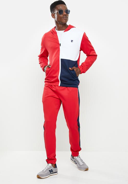 Pierre Cardin - PC Agassi  Tracksuit Set - Red & Multi