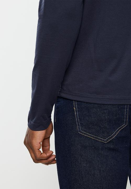 Pierre Cardin - PC V-Neck long sleeve Comfort Tee - Navy