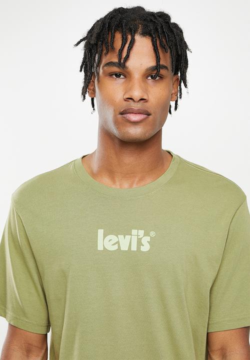 Levi’s® - Ss relaxed fit tee poster center - deep aloe