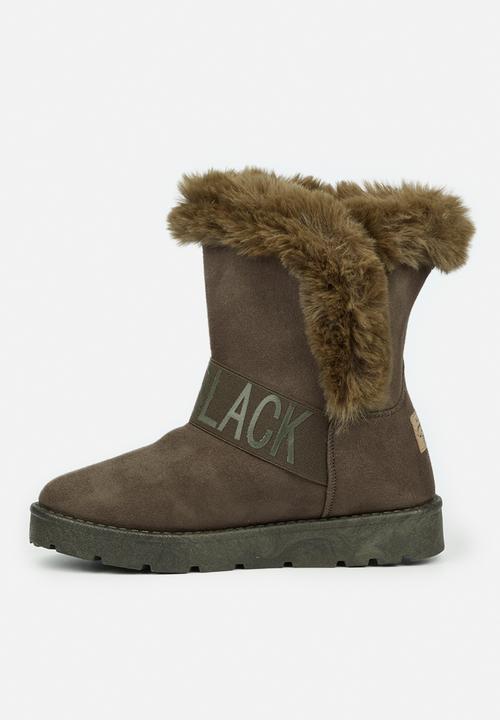 Miss Black - Rae1 ankle boot - olive