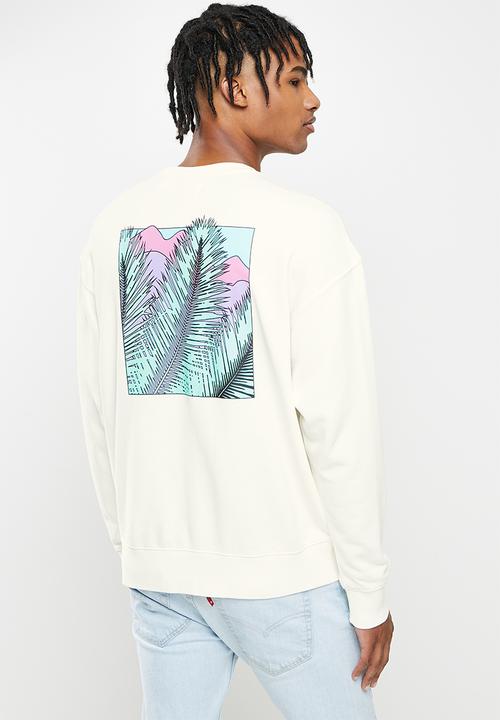 Levi’s® - T3 relaxed graphic crew - egret