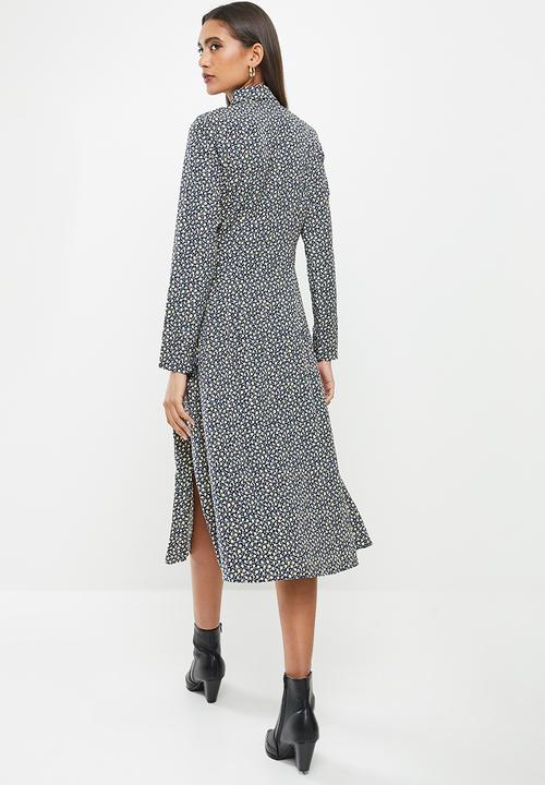 Glamorous - Multi ditsy dress - navy