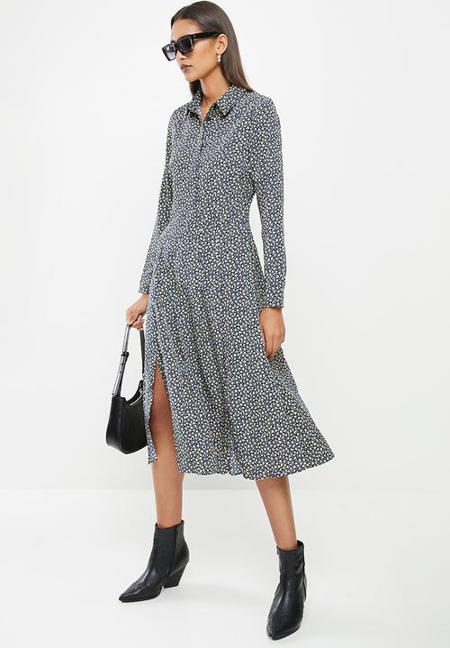 Glamorous - Multi ditsy dress - navy