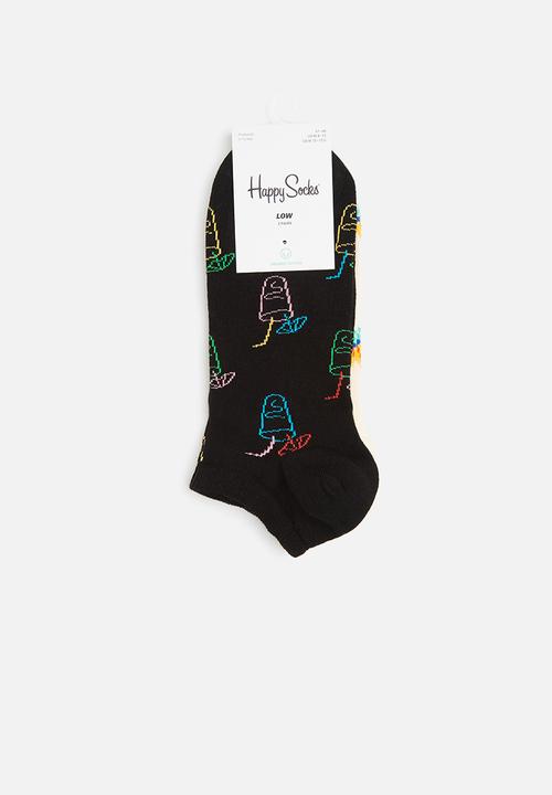 Happy Socks - 2 Pack lemonade low socks - cream & black 