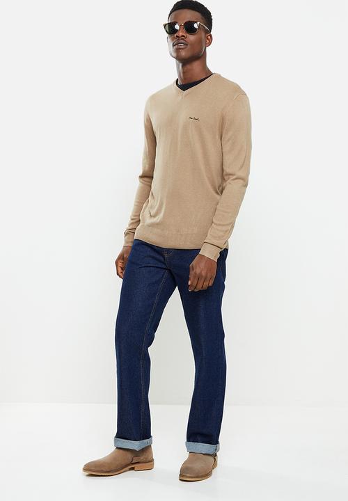 Pierre Cardin - PC Classic V-Neck Knitwear - Stone
