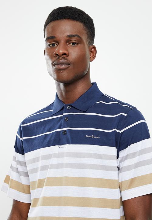 Pierre Cardin - PC Mercerized 115  Richness Golfer - beige & blue