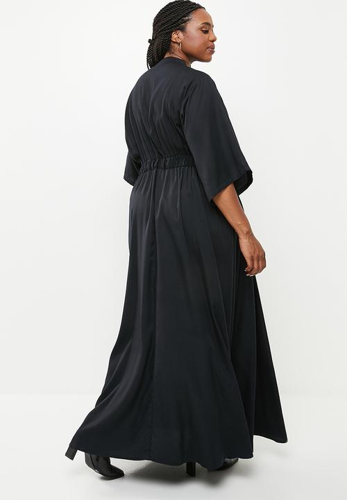 AMANDA LAIRD CHERRY - Plus pilansberg dress - black fine twill