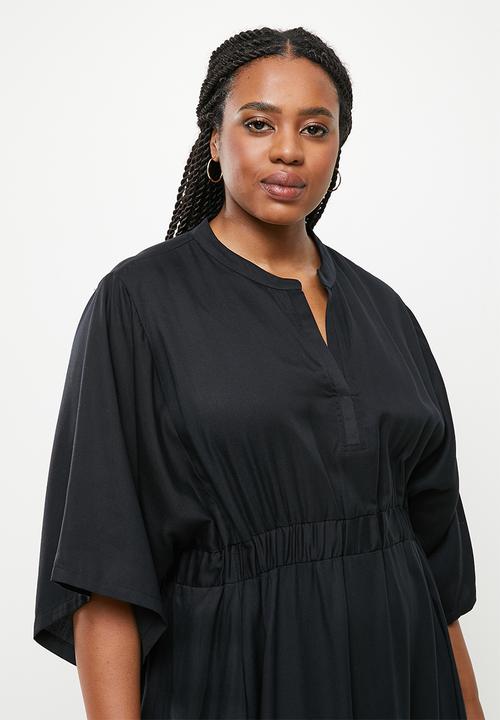 AMANDA LAIRD CHERRY - Plus pilansberg dress - black fine twill