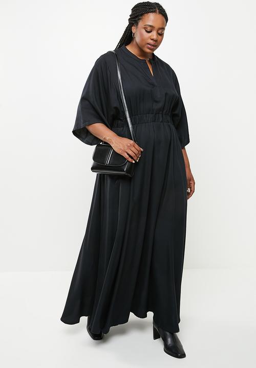 AMANDA LAIRD CHERRY - Plus pilansberg dress - black fine twill