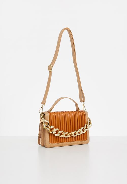 SISSY BOY - Pleated box bag - terracotta