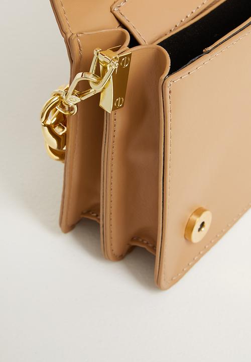 SISSY BOY - Pleated box bag - terracotta