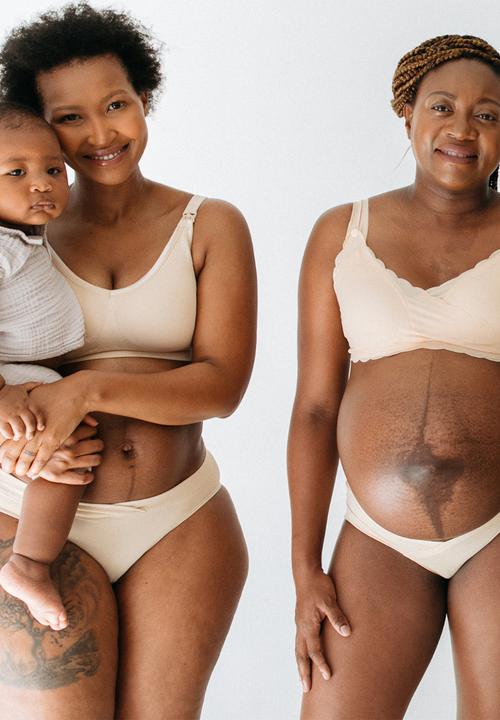 Maternity Mommy - Maternity u shape panty - black