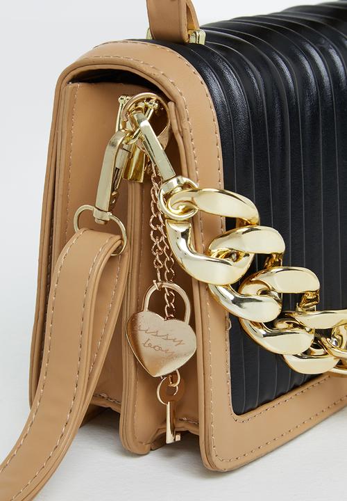 SISSY BOY - Pleated box bag - black