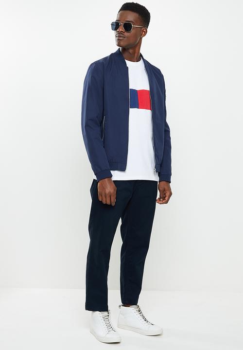 Original Penguin - Split chest t - bright white