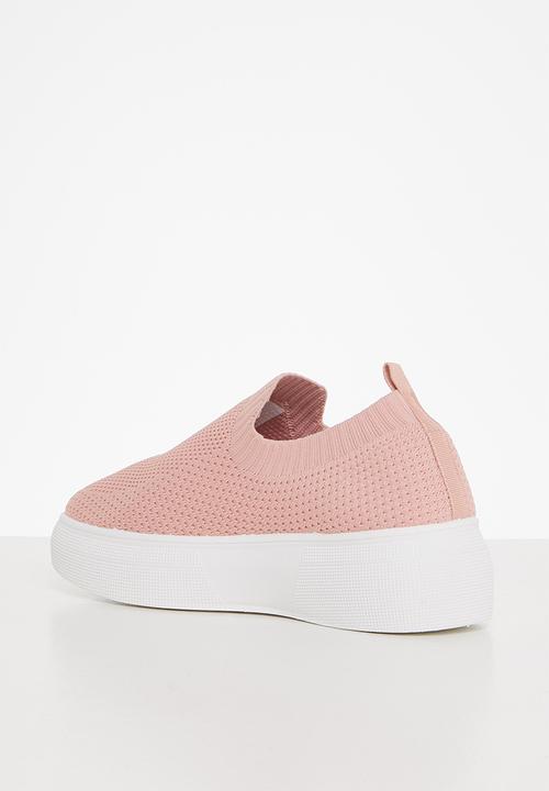 Tom Tom - Chunky knit flatform sneaker - mink
