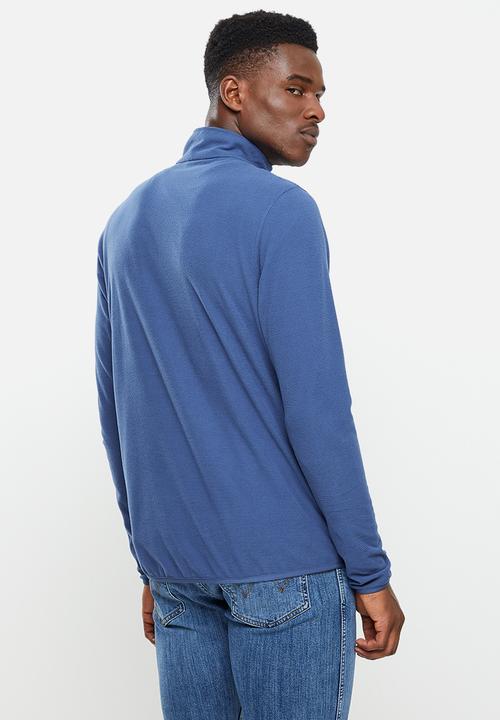 Hi-Tec - Tech 1/4 zip Layering Top - dark denim