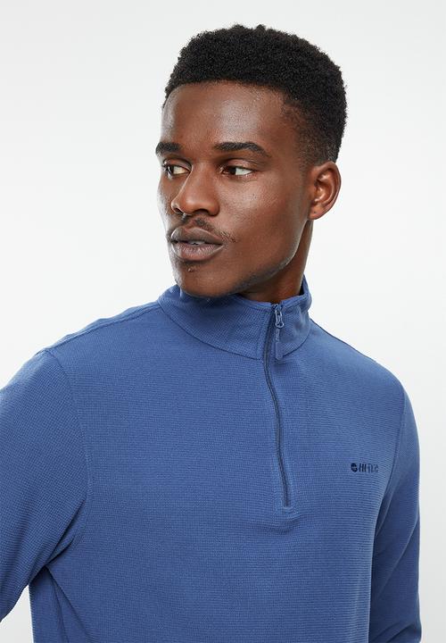 Hi-Tec - Tech 1/4 zip Layering Top - dark denim