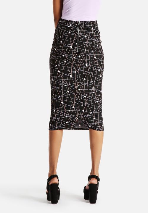 Neon Rose - Supernova Midi Skirt