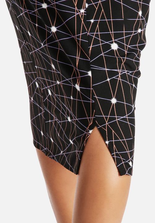 Neon Rose - Supernova Midi Skirt