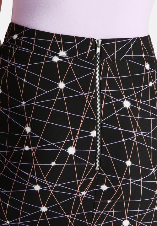 Neon Rose - Supernova Midi Skirt