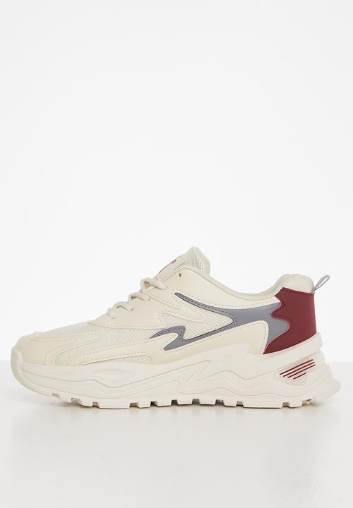 Tom Tom - Chunky design dad sneaker - beige & burg