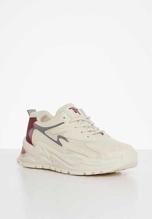 Tom Tom - Chunky design dad sneaker - beige & burg