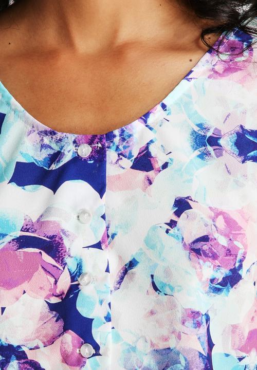 Neon Rose - Meth Petal Button Loose Vest