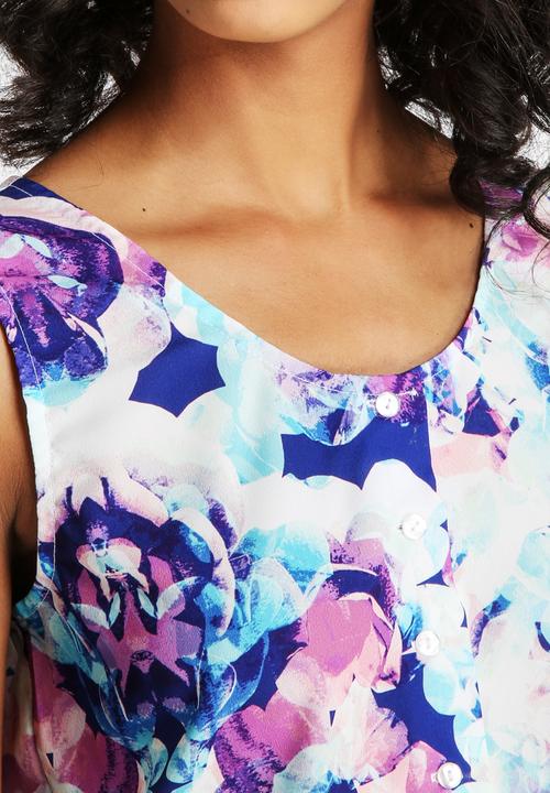 Neon Rose - Meth Petal Button Loose Vest