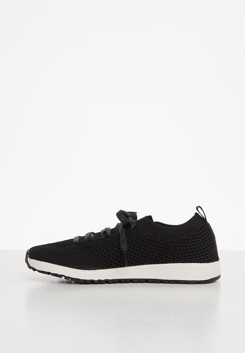 POLO - Kids athleisure knit sneaker - black