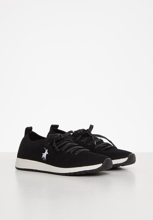POLO - Kids athleisure knit sneaker - black