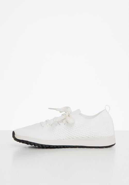 POLO - Kids athleisure knit sneaker - white
