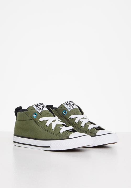 Converse - Chuck Taylor all star street eyelet pop mid - field surplus/black