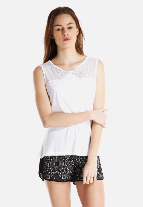 ONLY - Tally Mesh Top