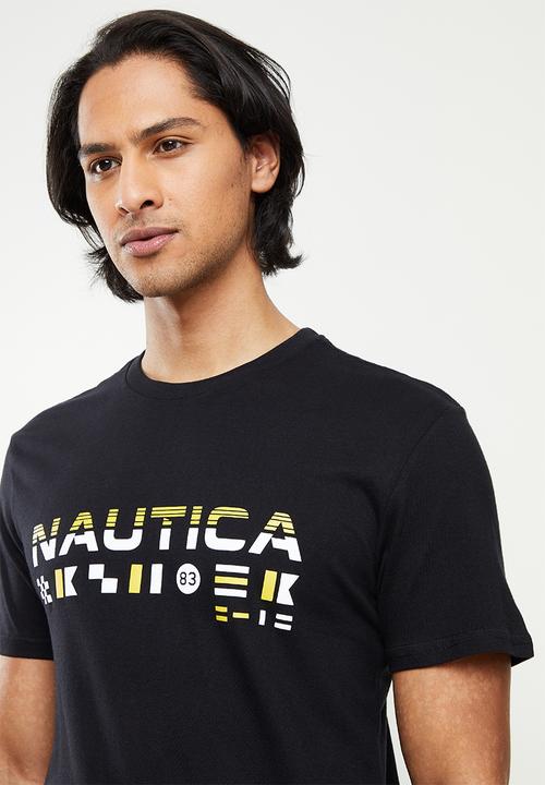 Nautica - Maritime flags short sleeve tee - black