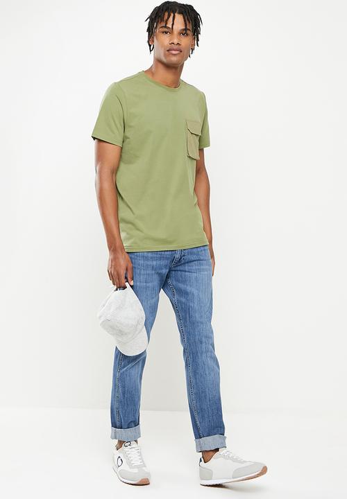Cutty - Ebony fashion pocket t-shirt - fatigue
