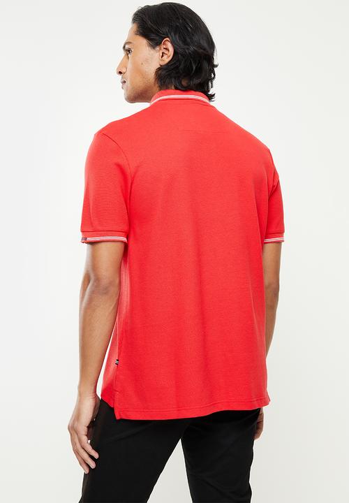 Nautica - Locke short sleeve golfer - nautica red