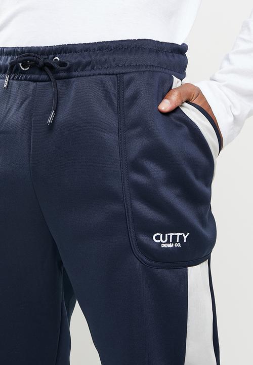 Cutty - Wayne side panel track pant - slate