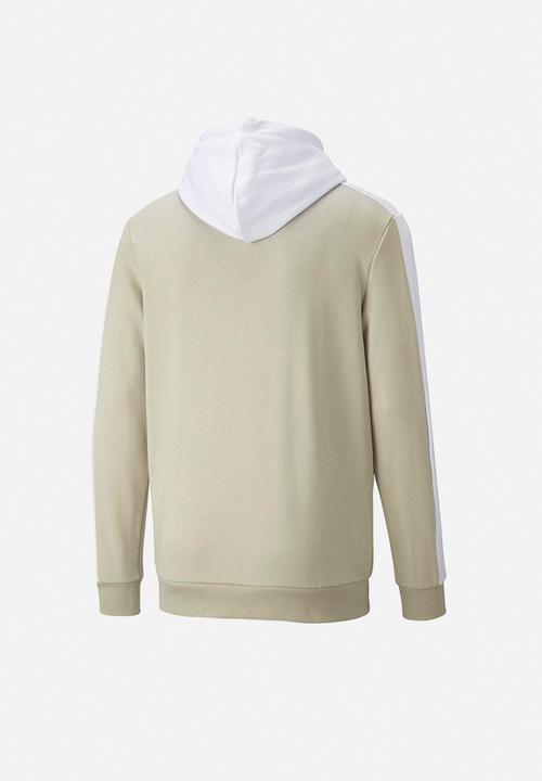 PUMA - Ess+ Block Hoodie Tracktop - Puma White