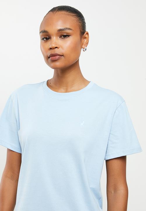 POLO - Wmn short sleeve relaxed tee - light blue