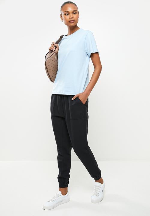 POLO - Wmn short sleeve relaxed tee - light blue