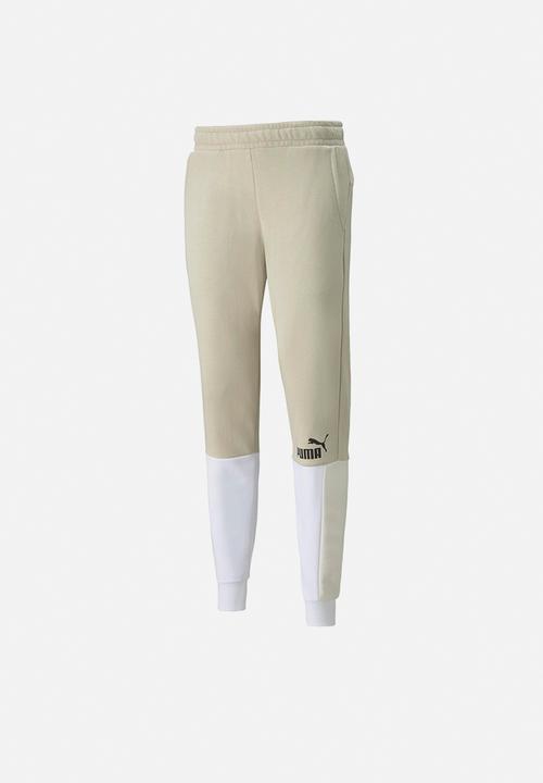 PUMA - Ess+ Block Sweatpants Tr - Puma White