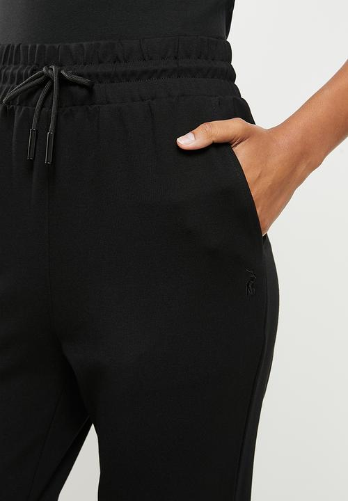 POLO - Wmn ponti pant - black