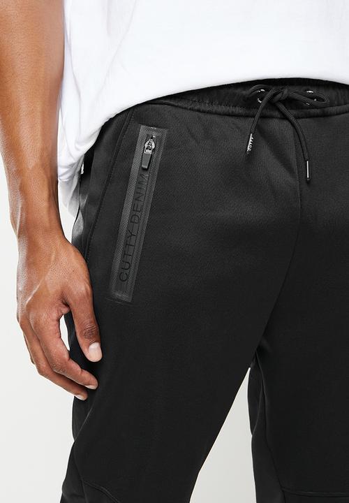 Cutty - Georgia panel trackpant - black