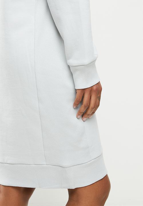 POLO - Wmn long sleeve sweater dress - grey