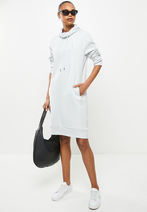 POLO - Wmn long sleeve sweater dress - grey