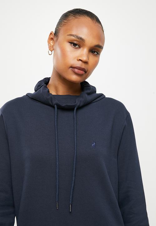 POLO - Wmn long sleeve sweater dress - navy