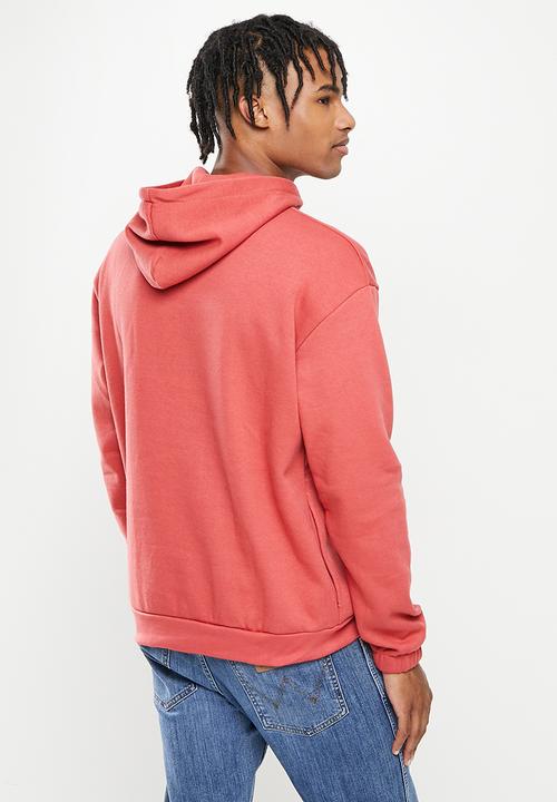 Cutty - Mens regular fit hooded sweater - watermelon