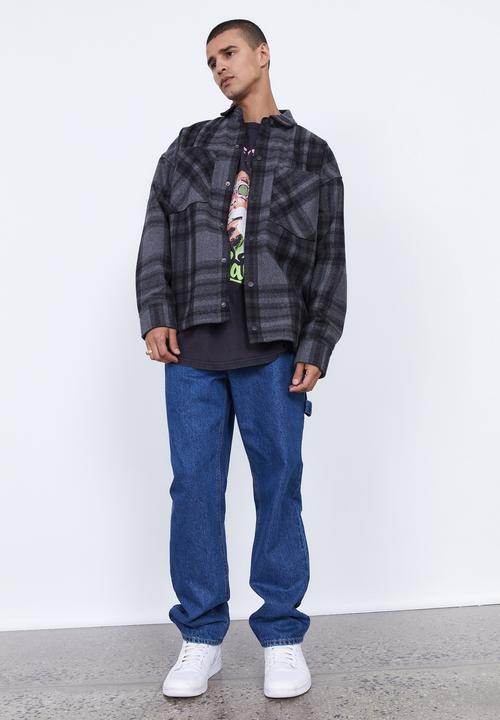 Factorie - Shacket - black & grey 